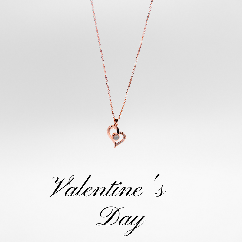 Necklace in Rose Box 100 Languages I Love You 925 Sterling Silver 1002 Rose Gold Gold 1003